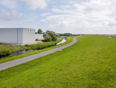 Winterstalling met dijk